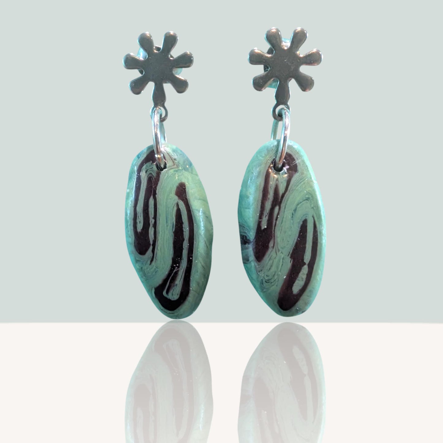 Hand-Moulded Oval Drops - Velvet Moss