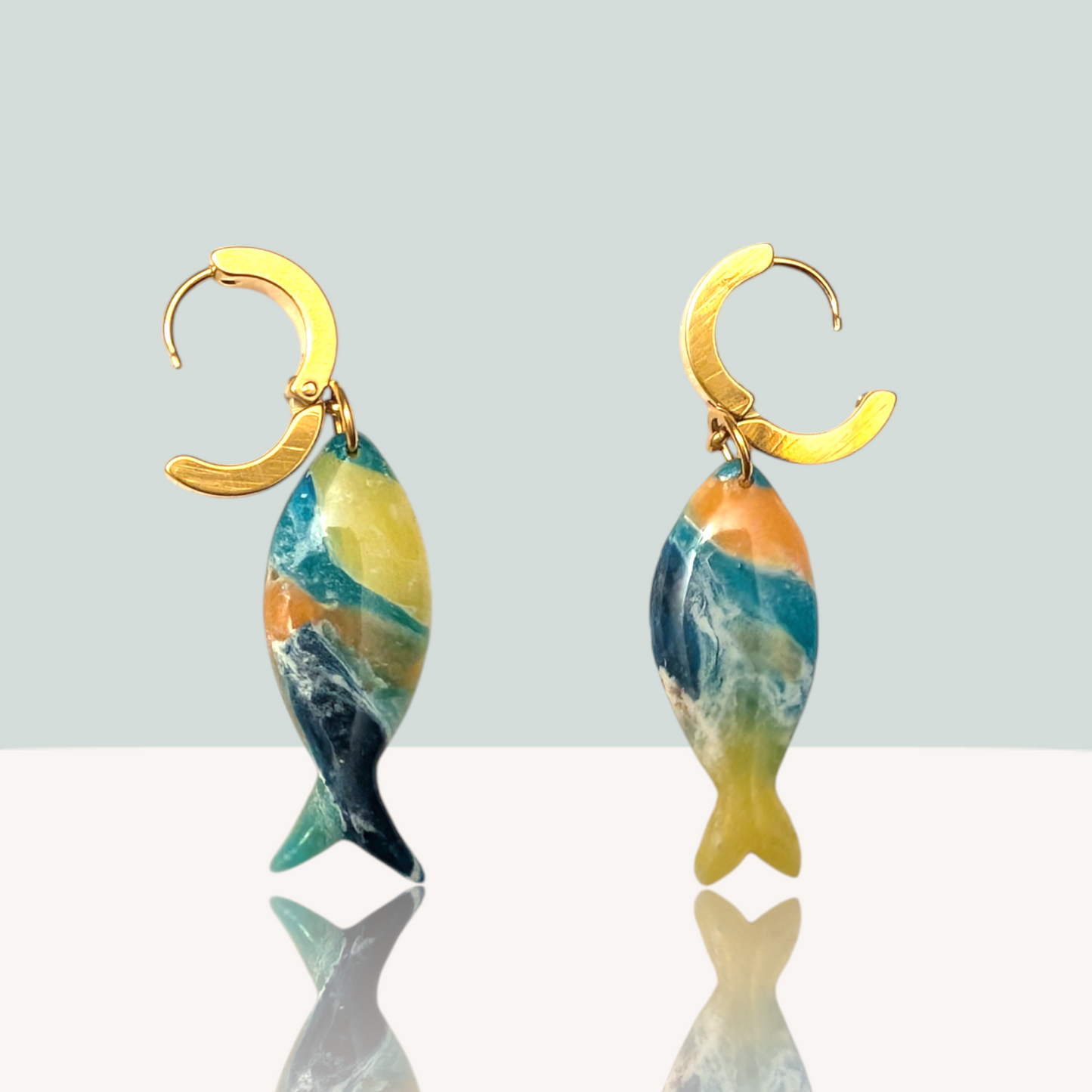 Medium Fish Dangles - Earth