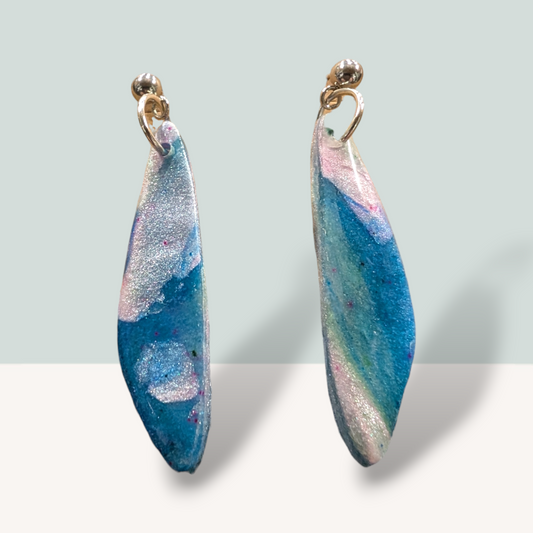 Medium Shaped Dangles - Blue Lagoon