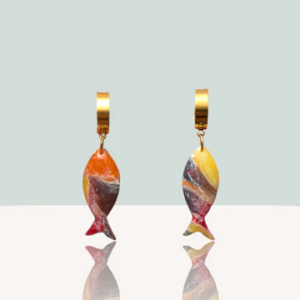 Medium Fish dangle earrings