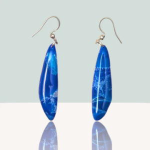 Royal Blue Stone Drop Dangles